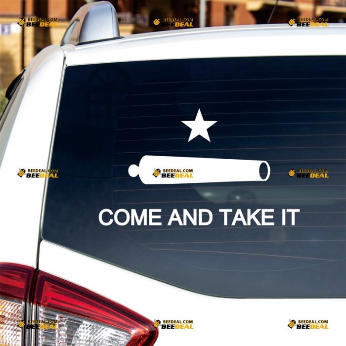 Come And Take It Sticker Decal Vinyl, Molon Labe, Sparta – For Car Truck Bumper Bike Laptop – Custom, Choose Size Color – Die Cut No Background 062831512