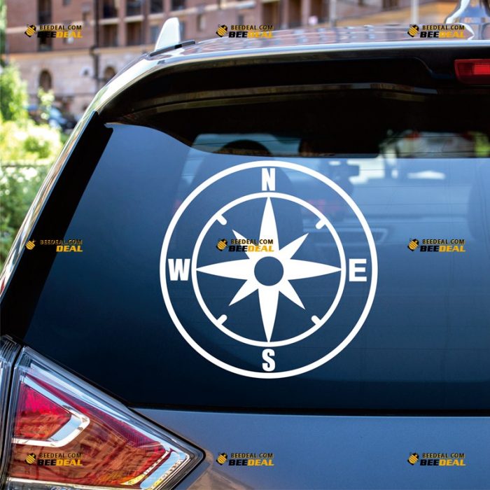 Compass Sticker Decal Vinyl, 4×4 Off Road 4WD – Custom, Choose Size Color – Die Cut No Background 062831509