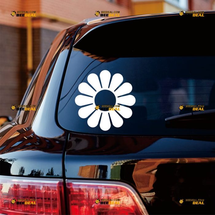 Daisy Sticker Decal Vinyl, Flower Outline – Custom Choose Size Color – For Car Laptop Window Boat – Die Cut No Background 062631321