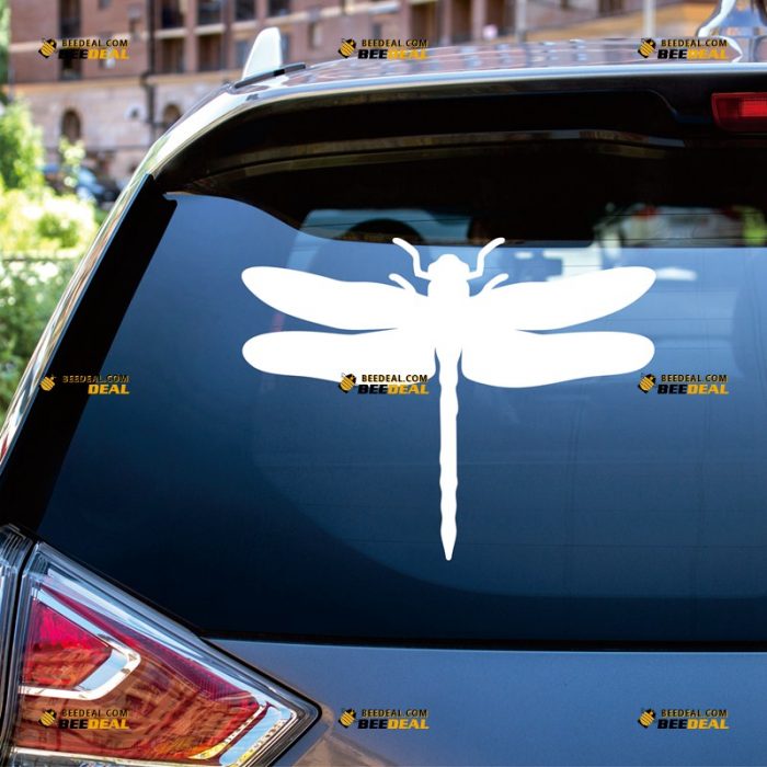 Dragonfly Sticker Decal Vinyl – Custom, Choose Size Color – For Car Laptop Window Boat – Die Cut No Background 062831050