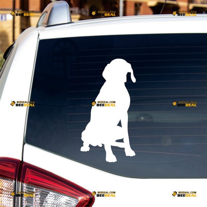 Shorthaired Sticker Decal Vinyl, German Pointer Dog Silhouette – Custom Choose Size Color – For Car Laptop Window Boat – Die Cut No Background 062631146