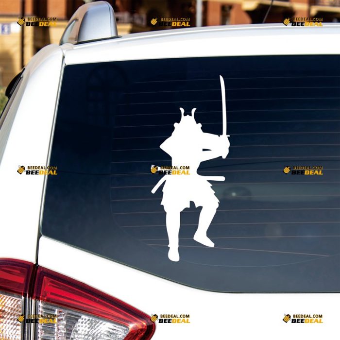 Samurai Sticker Decal Vinyl, Japanese Bushido – Custom, Choose Size Color – For Car Laptop Window Boat – Die Cut No Background 062731547