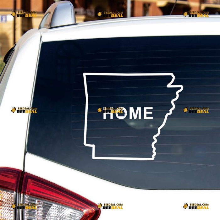 Arkansas Sticker Decal Vinyl, American State AR Map Outline, Home Pride – Custom Choose Size Color – For Car Laptop Window Boat – Die Cut No Background 062531705