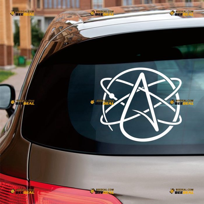 Atheist Symbol Sticker Decal Vinyl, Atheism – Custom Choose Size Color – For Car Laptop Window Boat – Die Cut No Background 062630937