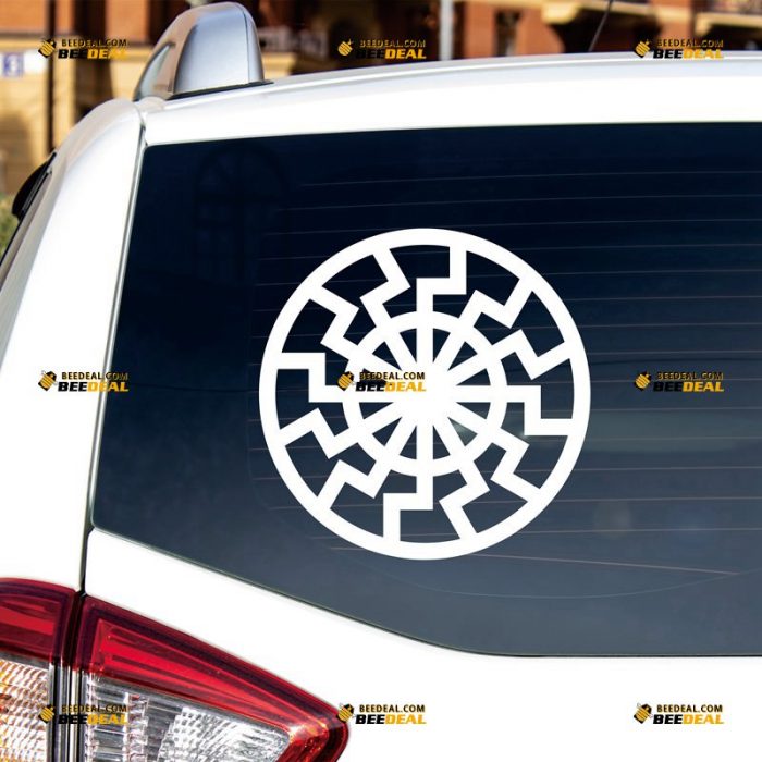 Black Sun Sticker Decal Vinyl, Occult Symbol – Custom Choose Size Color – For Car Laptop Window Boat – Die Cut No Background 062231428