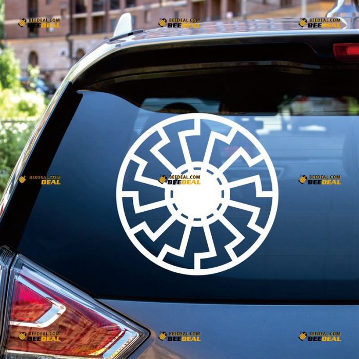 Black Sun Sticker Decal Vinyl, Occult Symbol – Custom Choose Size Color – For Car Laptop Window Boat – Die Cut No Background 062231427