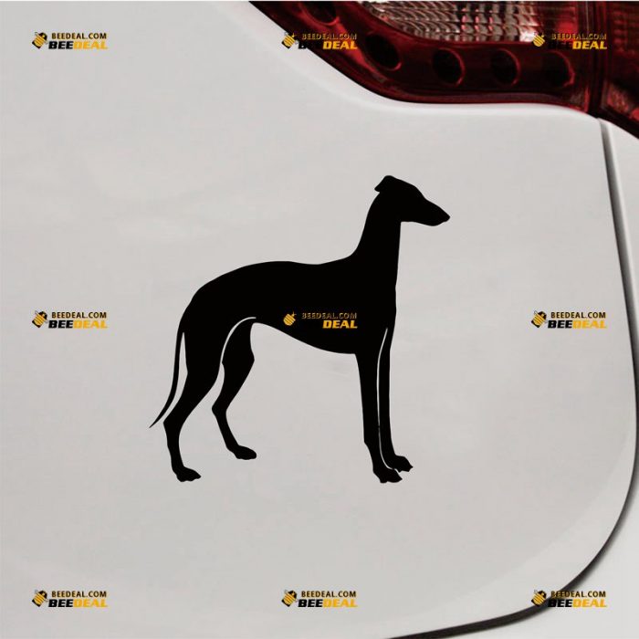 Greyhound Dog Sticker Decal Vinyl – Custom Choose Size Color – For Car Laptop Window Boat – Die Cut No Background 062531512