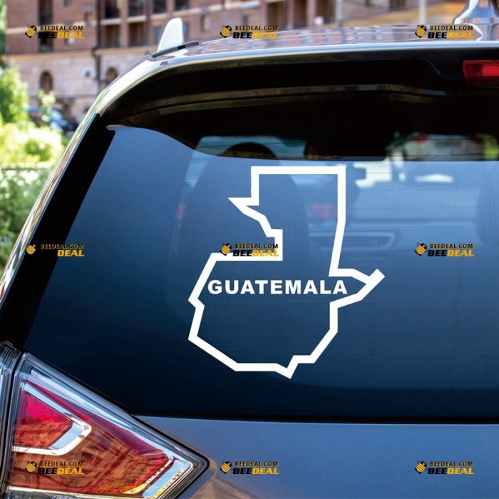 Guatemala Sticker Decal Vinyl, Country Map Outline, Home Pride – Custom Choose Size Color – For Car Laptop Window Boat – Die Cut No Background 062231606