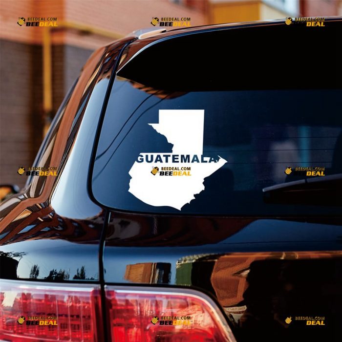 Guatemala Sticker Decal Vinyl, Country Map Outline, Home Pride – Custom Choose Size Color – For Car Laptop Window Boat – Die Cut No Background 062231605