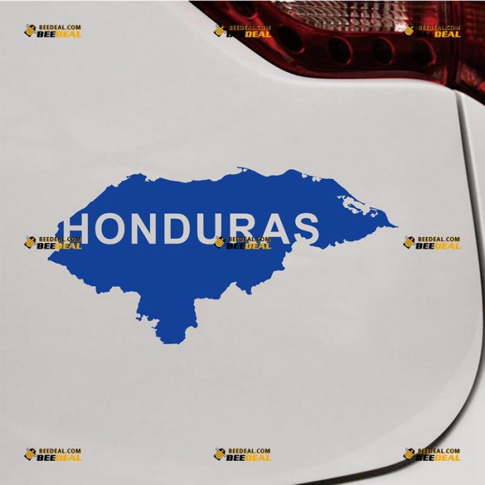 Honduras Sticker Decal Vinyl, Country Map Outline, Home Pride – Custom Choose Size Color – For Car Laptop Window Boat – Die Cut No Background 062231553