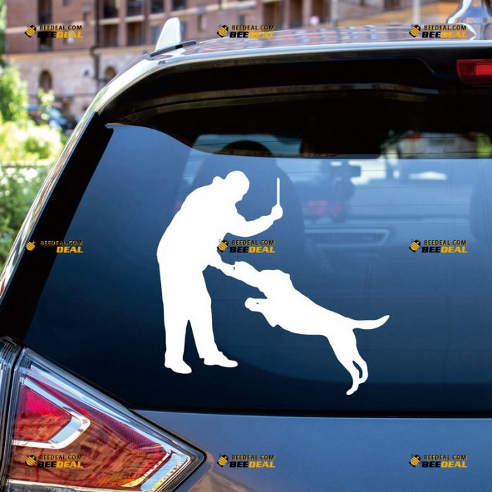 K9 Dog Sticker Decal Vinyl, Police Unit, German Shepherd Training – Custom Choose Size Color – For Car Laptop Window Boat – Die Cut No Background 062531500