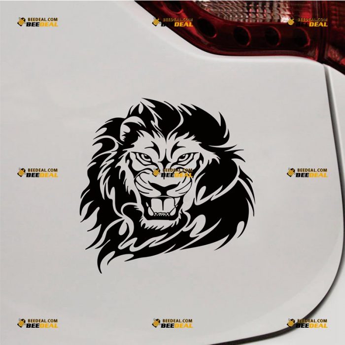 Lion Sticker Decal Vinyl, Animal – Custom Choose Size Color – For Car Laptop Window Boat – Die Cut No Background 062331927