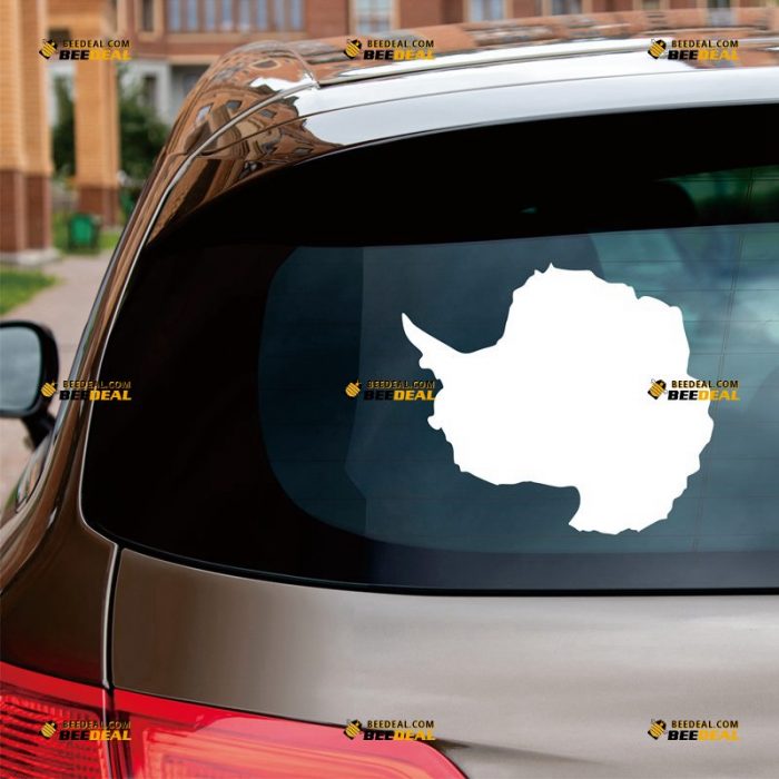 Antarctica Sticker Decal Vinyl, Outline Map Silhouette – Custom Choose Size Color – For Car Laptop Window Boat – Die Cut No Background 062131501