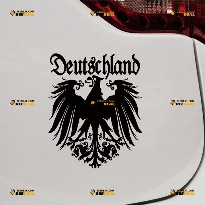 German Empire Eagle Sticker Decal Vinyl, Deutschland Germany – Custom Choose Size Color – For Car Laptop Window Boat – Die Cut No Background 062031714