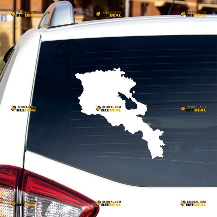 Armenia Map Sticker Decal Vinyl, Armenian Home Pride – Custom Choose Size Color – For Car Laptop Window Boat – Die Cut No Background