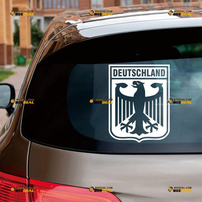 German Coat Of Arms Sticker Decal Vinyl, Germany Deutschland Eagle – Custom Choose Size Color – For Car Laptop Window Boat – Die Cut No Background 062031546