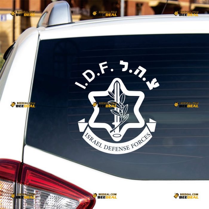 IDF Sticker Decal Vinyl, Israel Defense Forces Badge – Custom Choose Size Color – For Car Laptop Window Boat – Die Cut No Background 061831947