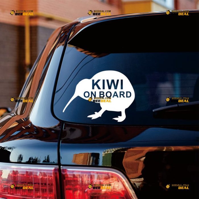 Kiwi Bird Sticker Decal Vinyl, Baby On Board, New Zealand – Custom Choose Size Color – For Car Laptop Window Boat – Die Cut No Background