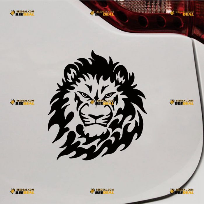 Lion Of Judah Sticker Decal Vinyl, Crown Head, Rasta Rastafari, Jamaica Ethiopia – Custom Choose Size Color – For Car Laptop Window Boat – Die Cut No Background 062032230