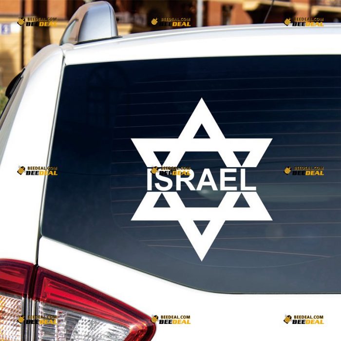 Star of David Sticker Decal Vinyl, Magen, Jew Israel – Custom Choose Size Color – For Car Laptop Window Boat – Die Cut No Background 062230024