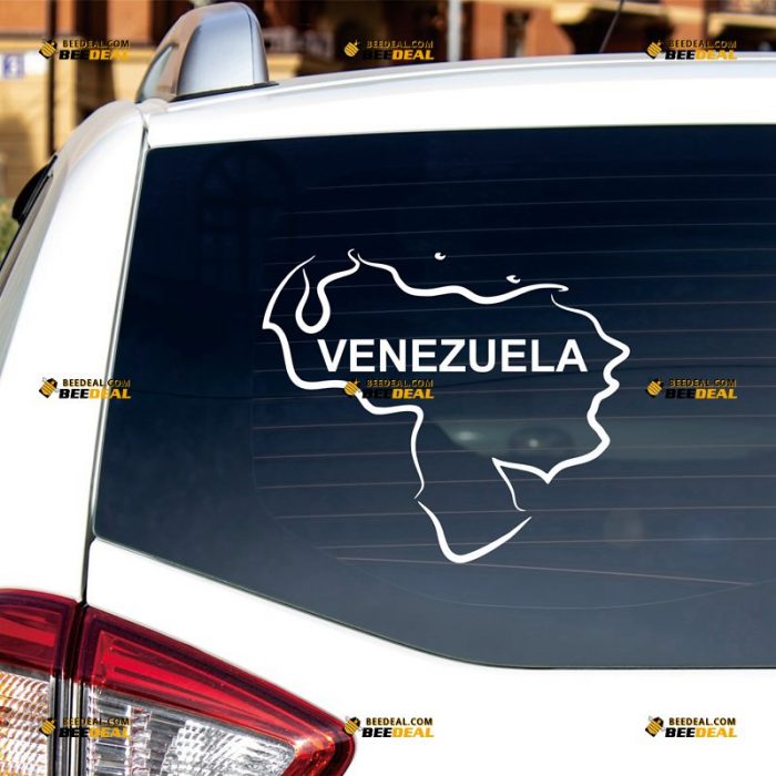 Venezuela Map Sticker Decal Vinyl, Venezuelan Outline, Home Pride – Custom Choose Size Color – For Car Laptop Window Boat – Die Cut No Background