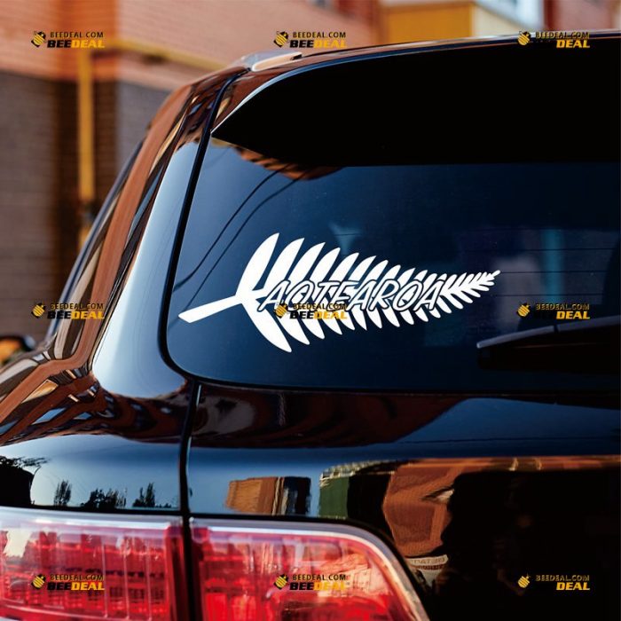 New Zealand Sticker Decal Vinyl, Aotearoa, Fern Plant – Custom Choose Size Color – For Car Laptop Window Boat – Die Cut No Background 062032116