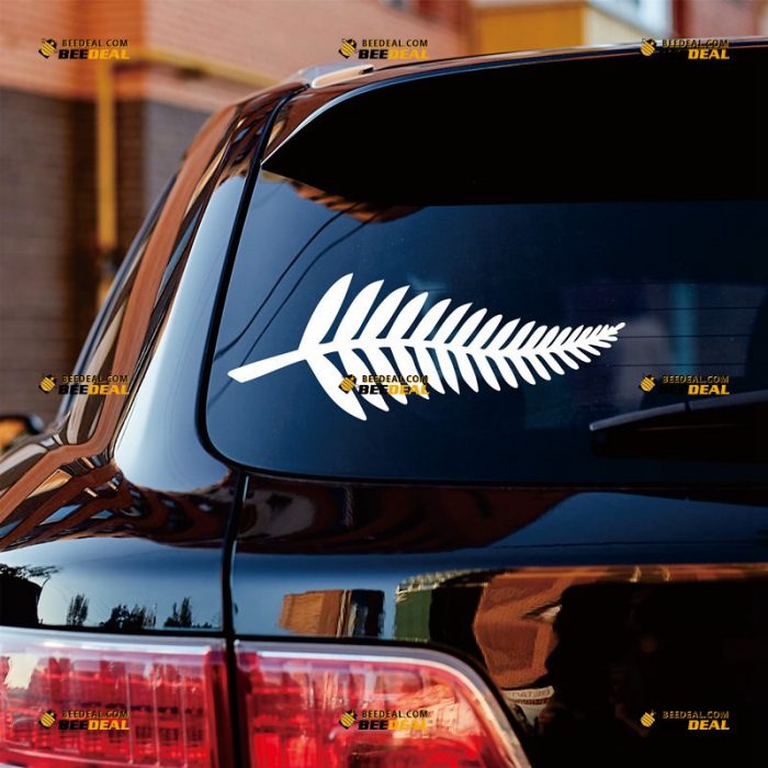 New Zealand Sticker Decal Vinyl, Fern Plant – Custom Choose Size Color – For Car Laptop Window Boat – Die Cut No Background 062032112