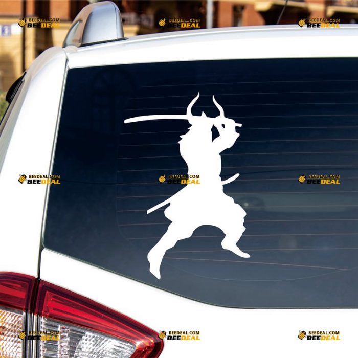 Samurai Sticker Decal Vinyl, Japanese – Custom Choose Size Color – For Car Laptop Window Boat – Die Cut No Background 061631122