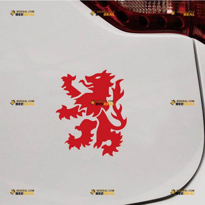 Scottish Lion Sticker Decal Vinyl, Scotland Lion Rampant – Custom Choose Size Color – For Car Laptop Window Boat – Die Cut No Background 061932248