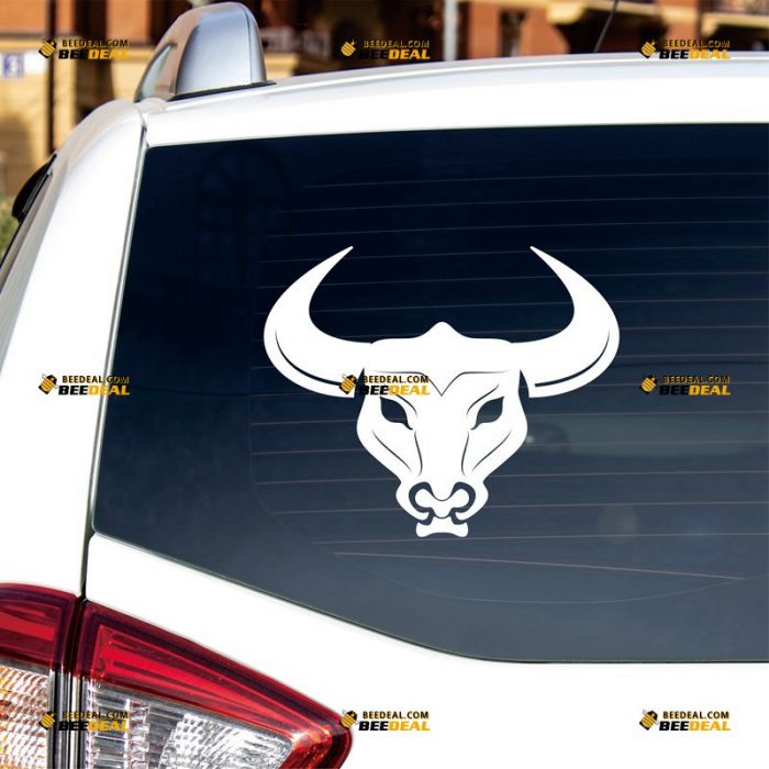 Spanish Bull Sticker Decal Vinyl, Espana Spain, Bull Head – Custom Choose Size Color – For Car Laptop Window Boat – Die Cut No Background