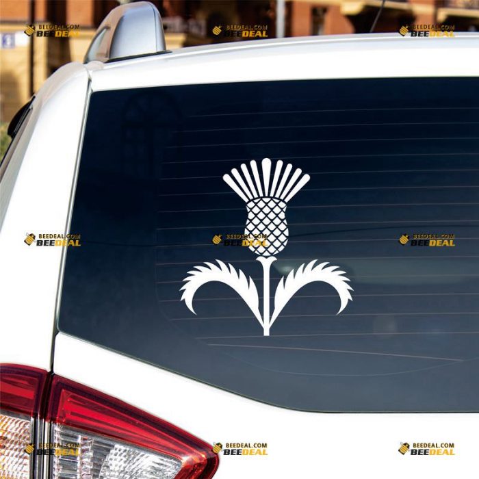 Thistle Sticker Decal Vinyl, Scottish Flower – Custom Choose Size Color – For Car Laptop Window Boat – Die Cut No Background 061930107