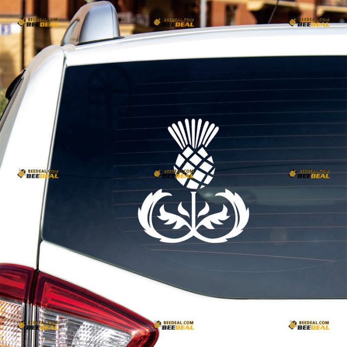 Thistle Sticker Decal Vinyl, Scottish Flower – Custom Choose Size Color – For Car Laptop Window Boat – Die Cut No Background 061932332