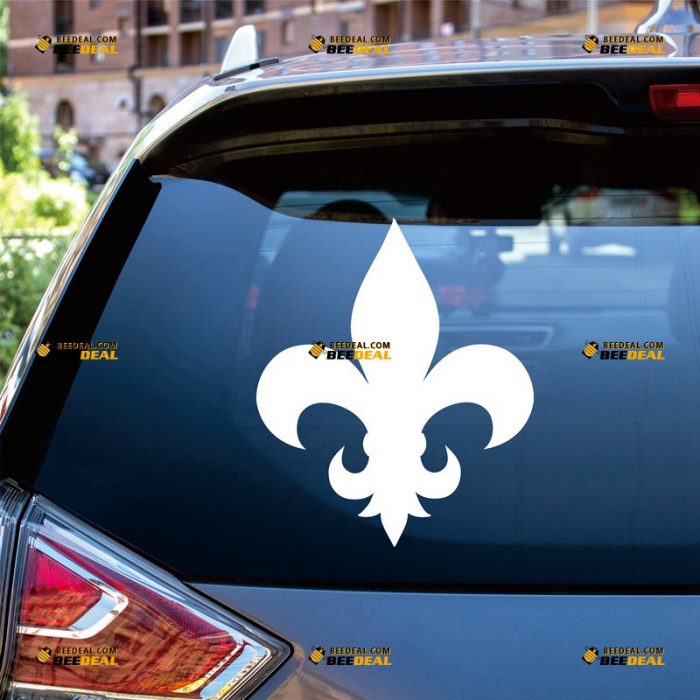 Fleur De Lis Sticker Decal Vinyl, French – Custom Choose Size Color – For Car Laptop Window Boat – Die Cut No Background 061631449