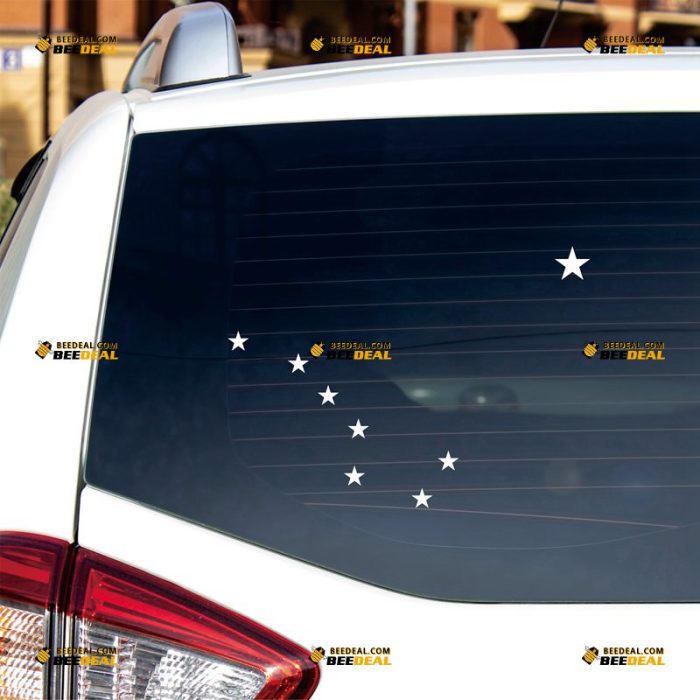 Big Dipper Sticker Decal Vinyl Alaska Map Flag Plough American State – Custom Choose Size Color – For Car Laptop Window Boat – Die Cut No Background