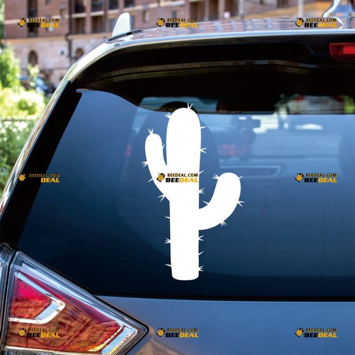 Arizona Cactus Sticker Decal Vinyl American State Plant – Custom Choose Size Color – For Car Laptop Window Boat – Die Cut No Background 081602