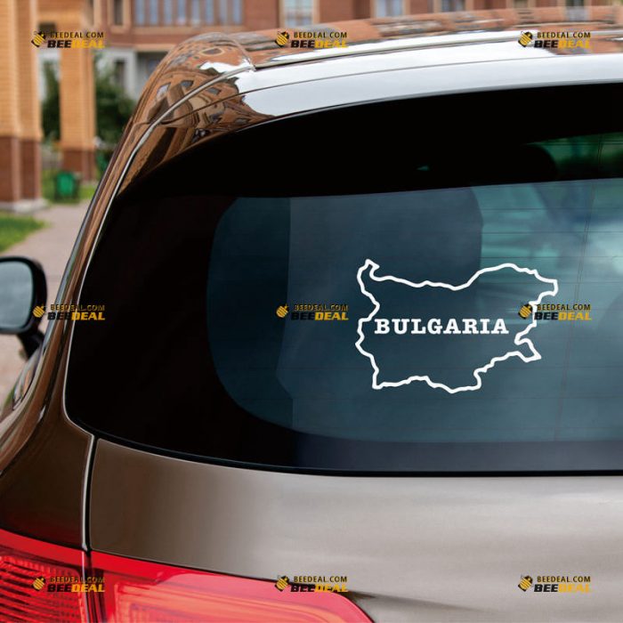 Map of Bulgaria Sticker Decal Vinyl, Bulgarian Outline, Home Pride – Custom Choose Size Color – For Car Laptop Window Boat – Die Cut No Background 212021