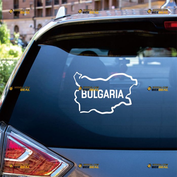 Map of Bulgaria Sticker Decal Vinyl, Bulgarian Outline, Home Pride – Custom Choose Size Color – For Car Laptop Window Boat – Die Cut No Background 212022