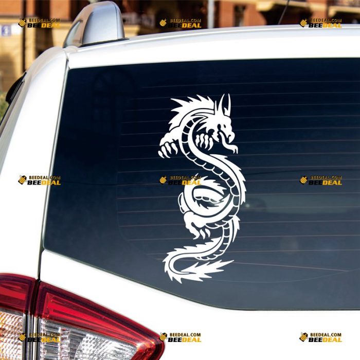 Chinese Dragon Sticker Decal Vinyl East Asian Dragon – Custom Choose Size Color – For Car Laptop Window Boat – Die Cut No Background 082301