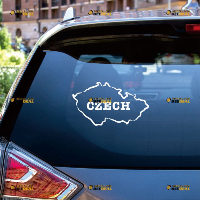 Map of Czech Sticker Decal Vinyl, Czechs Outline, Home Pride – Custom Choose Size Color – For Car Laptop Window Boat – Die Cut No Background 212022