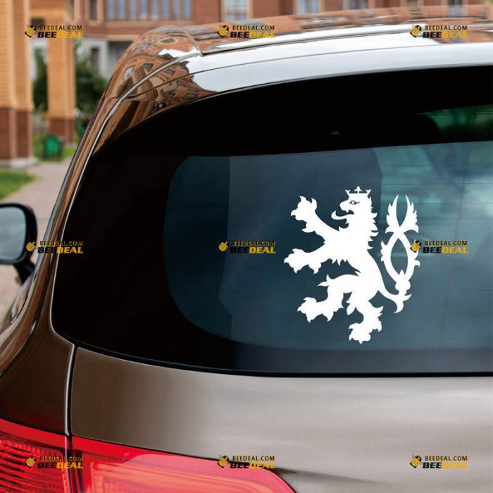 Czech Sticker Decal Vinyl, Czechs Lion – Custom Choose Size Color – For Car Laptop Window Boat – Die Cut No Background 212021