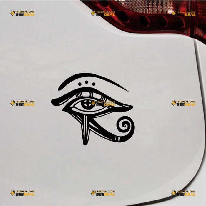 Symbol of Eye Of Horus Sticker Decal Vinyl, Egypt Egyptian God – Custom Choose Size Color – For Car Laptop Window Boat – Die Cut No Background 212022