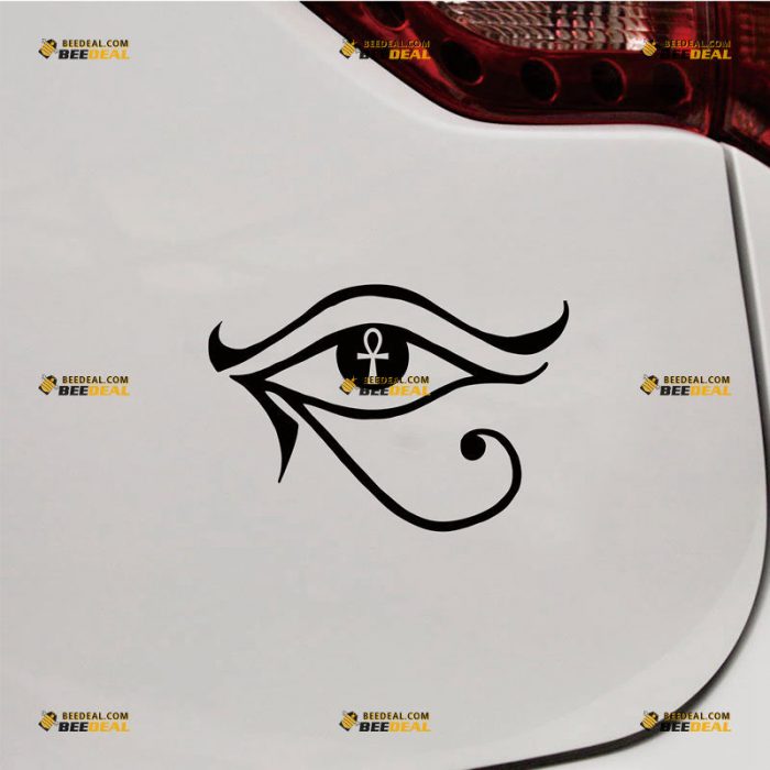 Symbol of Eye Of Horus Sticker Decal Vinyl, Egypt Egyptian God – Custom Choose Size Color – For Car Laptop Window Boat – Die Cut No Background 212023