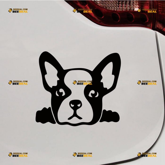 French Bulldog Sticker Decal Vinyl Dog Puppy – Custom Choose Size Color – For Car Laptop Window Boat – Die Cut No Background 083102