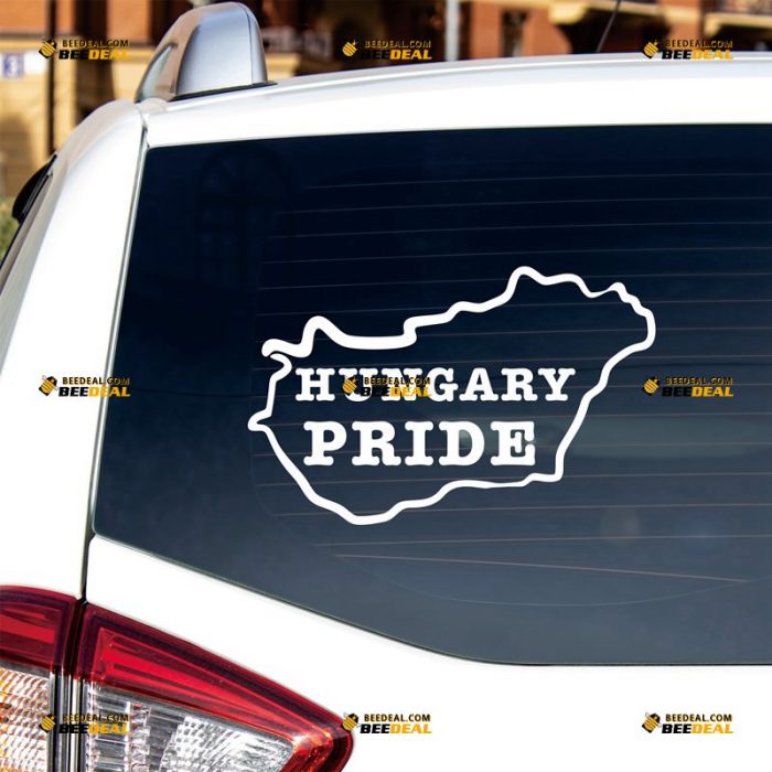 Hungary Outline Sticker Decal Vinyl Hungarian Map Home Pride – Custom Choose Size Color – For Car Laptop Window Boat – Die Cut No Background