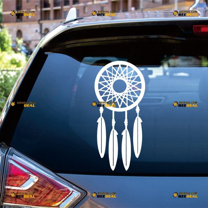 Medicine Shield Sticker Decal Vinyl Dreamcatcher Native American Indian – Custom Choose Size Color – For Car Laptop Window Boat – Die Cut No Background 082303