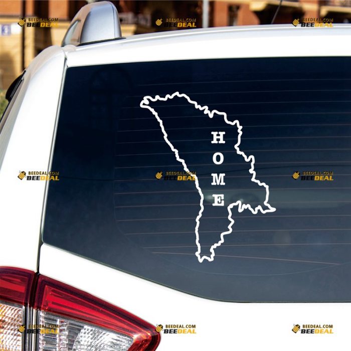 Moldova Outline Sticker Decal Vinyl Moldovan Map Home Pride – Custom Choose Size Color – For Car Laptop Window Boat – Die Cut No Background