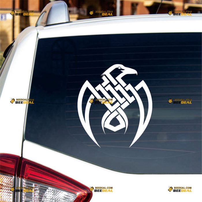 Odin Raven Sticker Decal Vinyl, Viking, Norse, Celtic Knot – Custom Choose Size Color – For Car Laptop Window Boat – Die Cut No Background 061532233