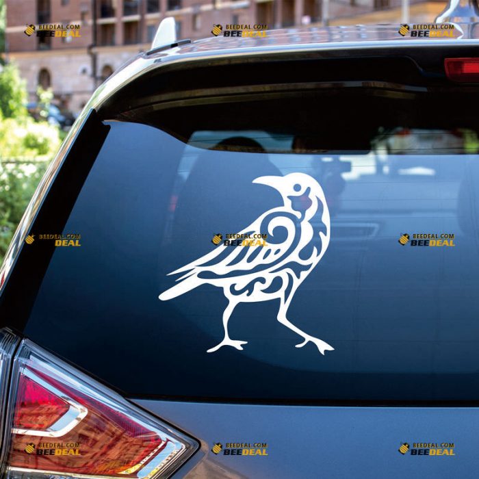 Odin Raven Sticker Decal Vinyl, Viking, Norse – Custom Choose Size Color – For Car Laptop Window Boat – Die Cut No Background 061532211