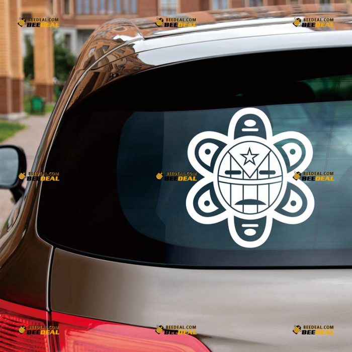 Taino Sun Sticker Decal Vinyl Puerto Rican PR Symbol – Custom Choose Size Color – For Car Laptop Window Boat – Die Cut No Background 06123