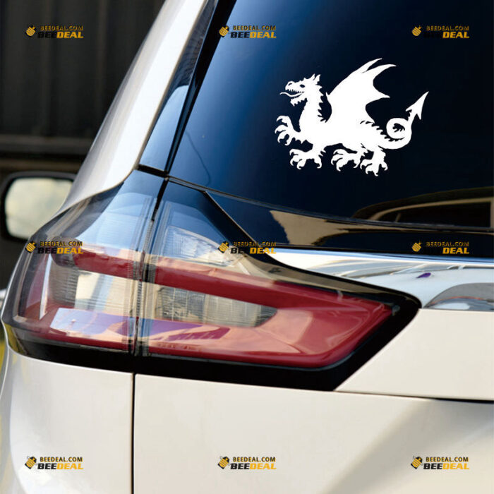 Anglo-Saxon Dragon Sticker Decal Vinyl England English – Custom Choose Size Color – For Car Laptop Window Boat – Die Cut No Background 211299